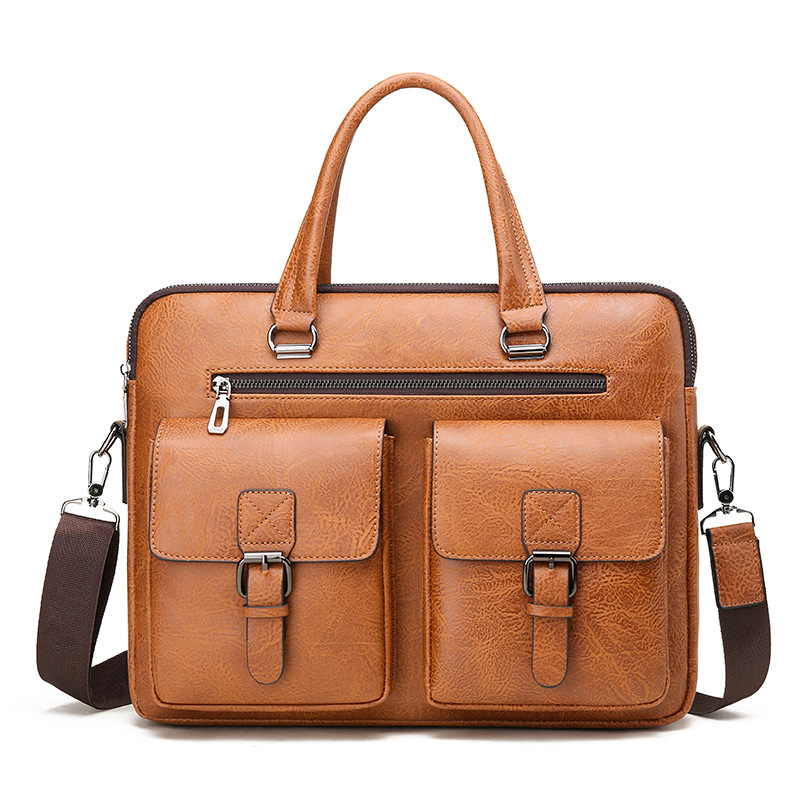 Leather Briefcase - Maletín de negocios de marca de