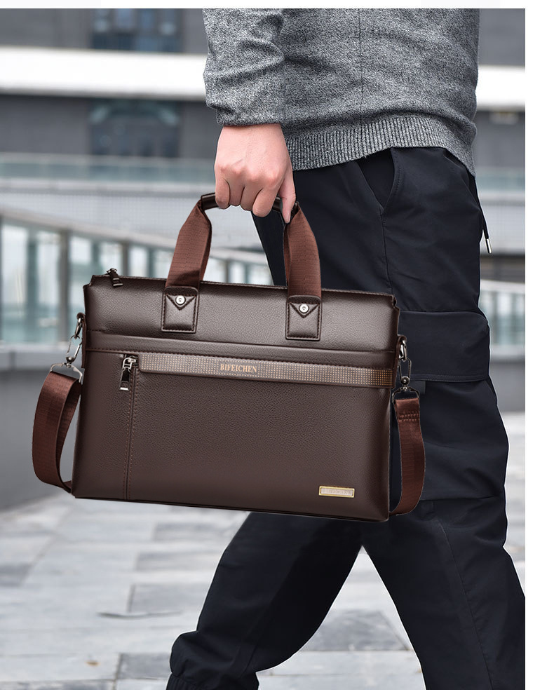 Leather Briefcase - Bolsos de mano de marca de
