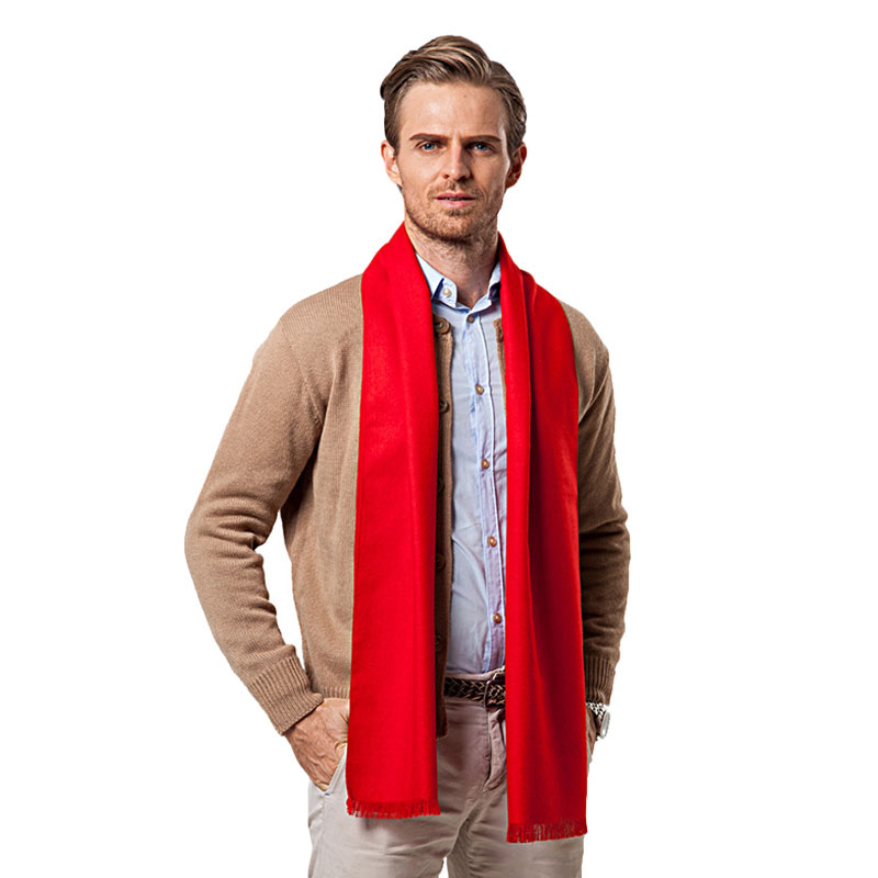 Cashmere Scarf - Moda invierno Color sólido hombres bufanda