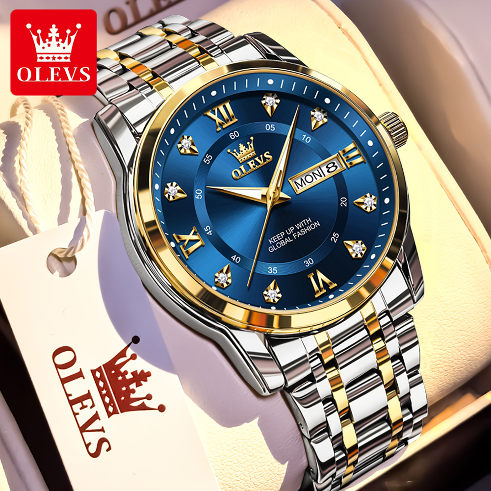 Luxury Watch Men - Marca OLEVS, relojes de moda para