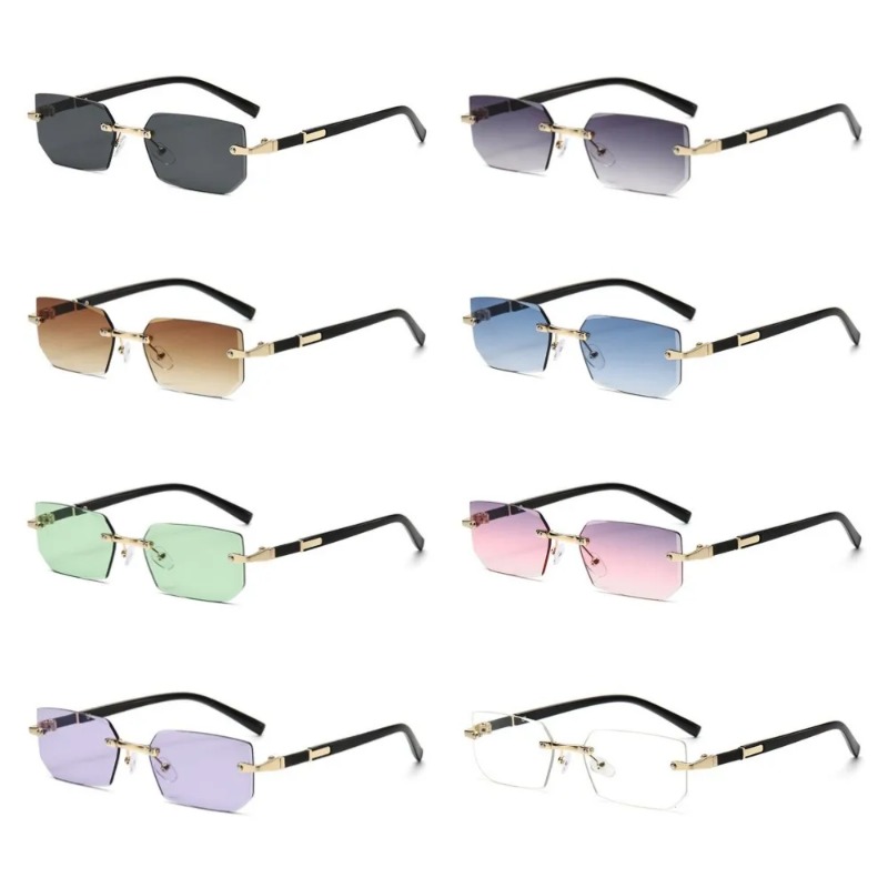 Designer Sunglasses - Gafas de Sol Rectangulares Sin Montura