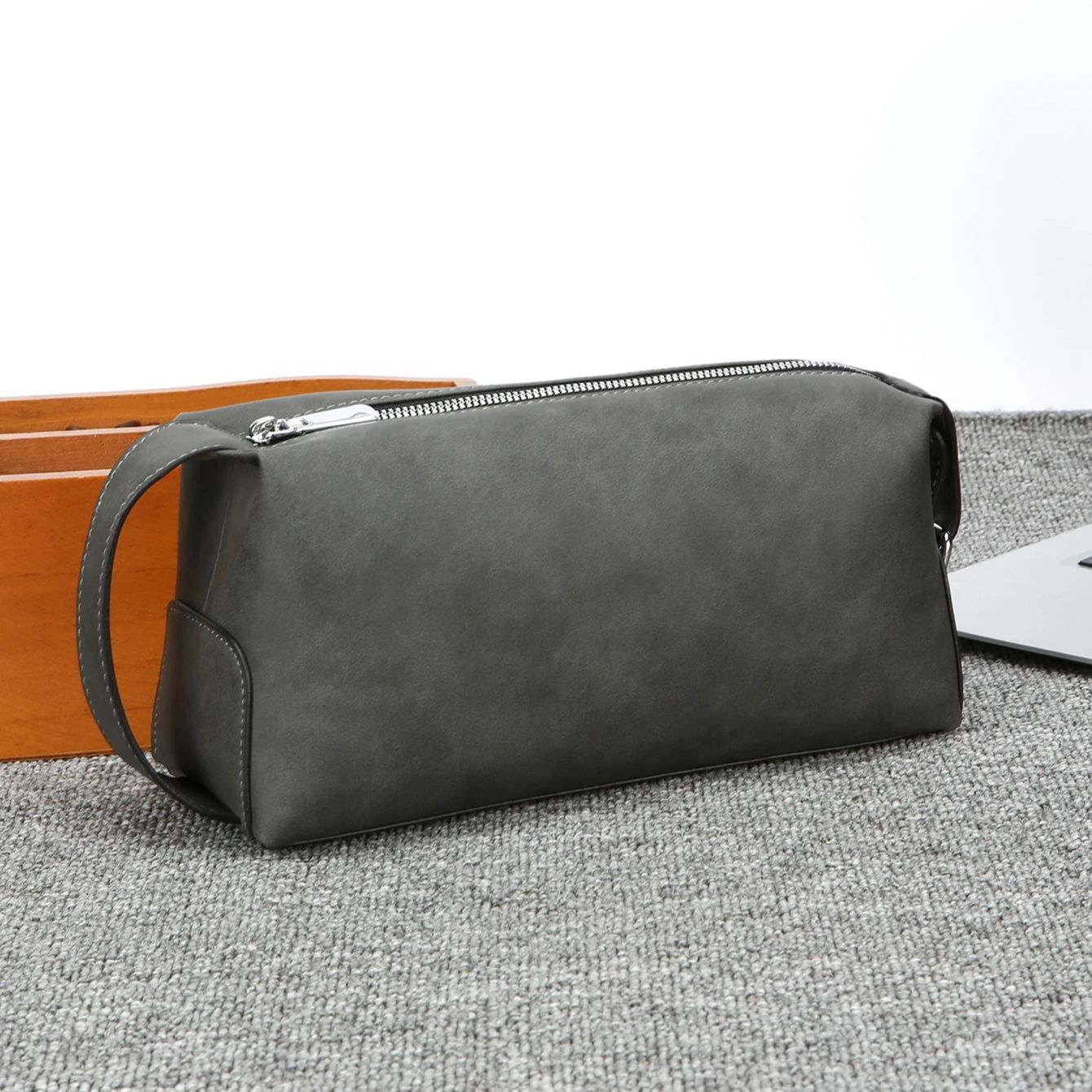 Travel Luggage Set - Neceser de Cuero PU para Hombre,