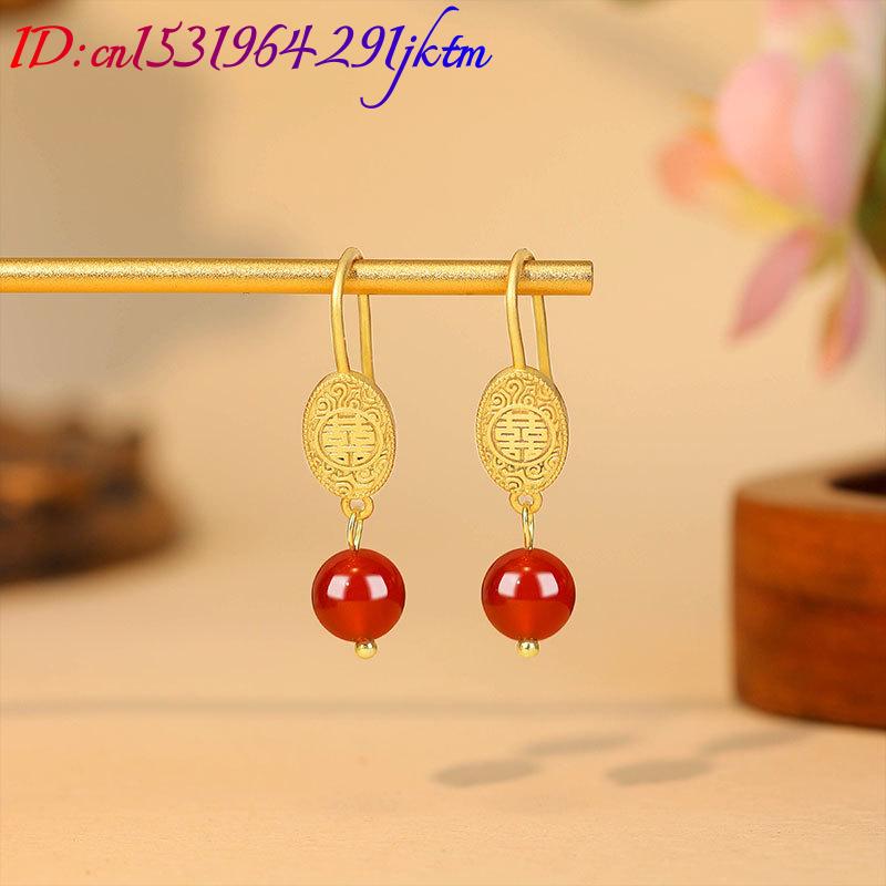 Pendientes de cuentas de jade  - Gold Plated Jewelry reseña y precio