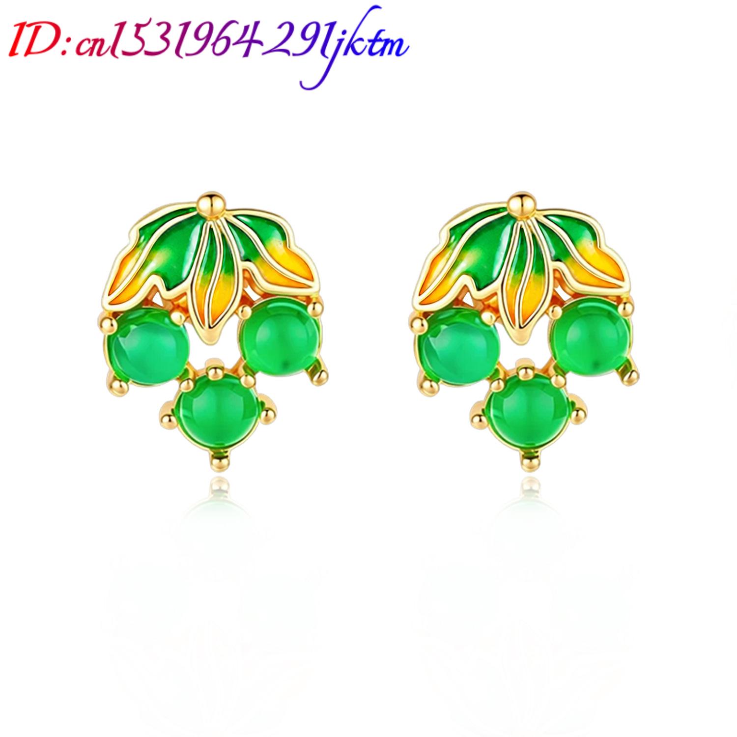 Pendientes de jade birmano con - Gold Plated Jewelry reseña y precio