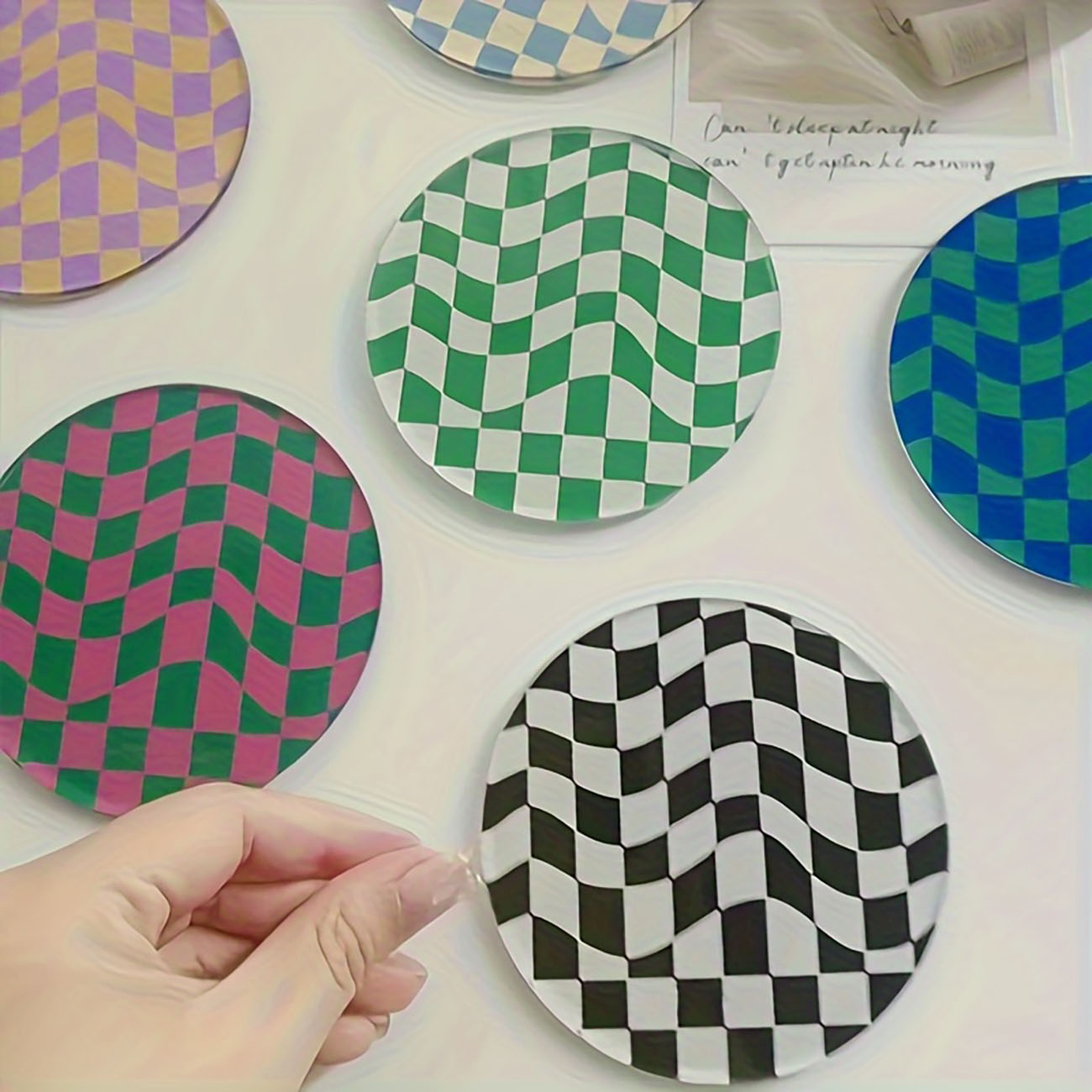 6 piezas - Posavasos de madera - Marble Coaster Set reseña y precio