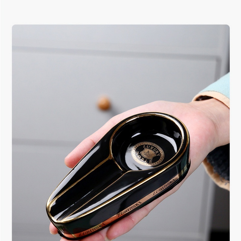 Cenicero de Cerámica Europeo e - Premium Cigar Case reseña y precio