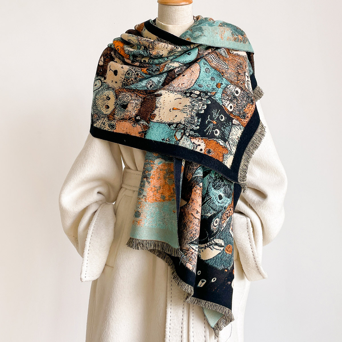 Bufanda de imitación de cachem - Cashmere Scarf reseña y precio
