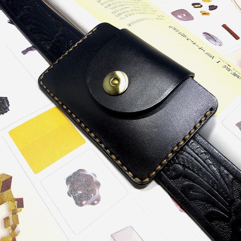 Blongk-riñonera de cuero genui - Leather Wallet Men reseña y precio