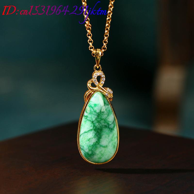 Collar con colgante de jade na - Gold Plated Jewelry reseña y precio