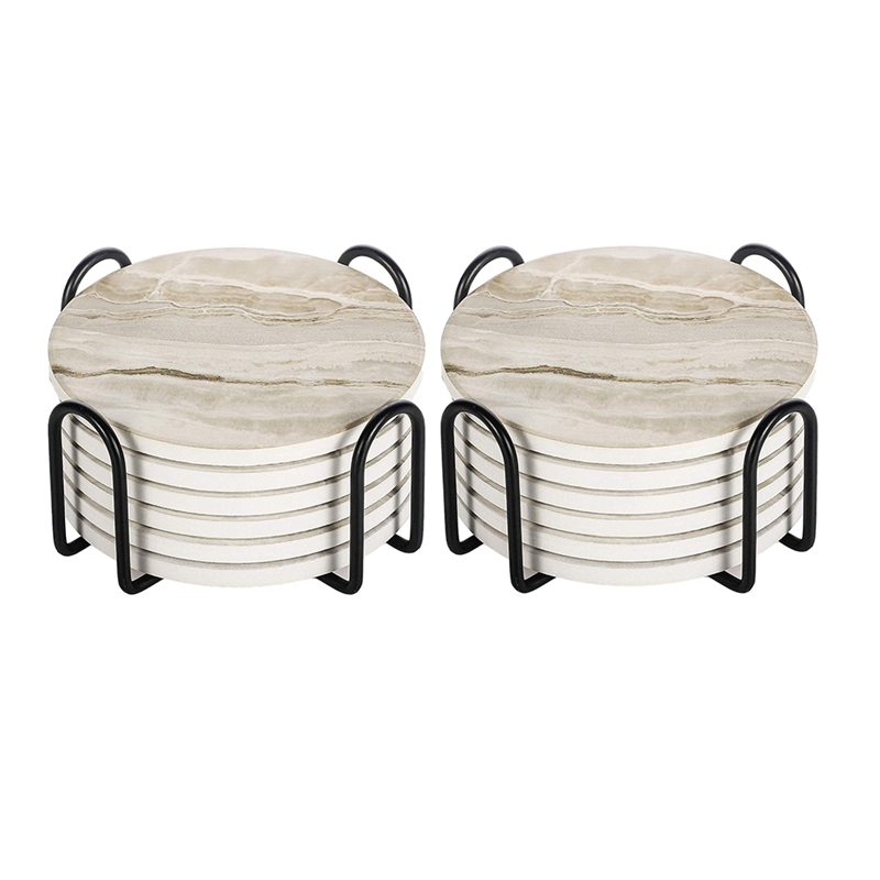 AT05-Conjuntos de posavasos ab - Marble Coaster Set reseña y precio