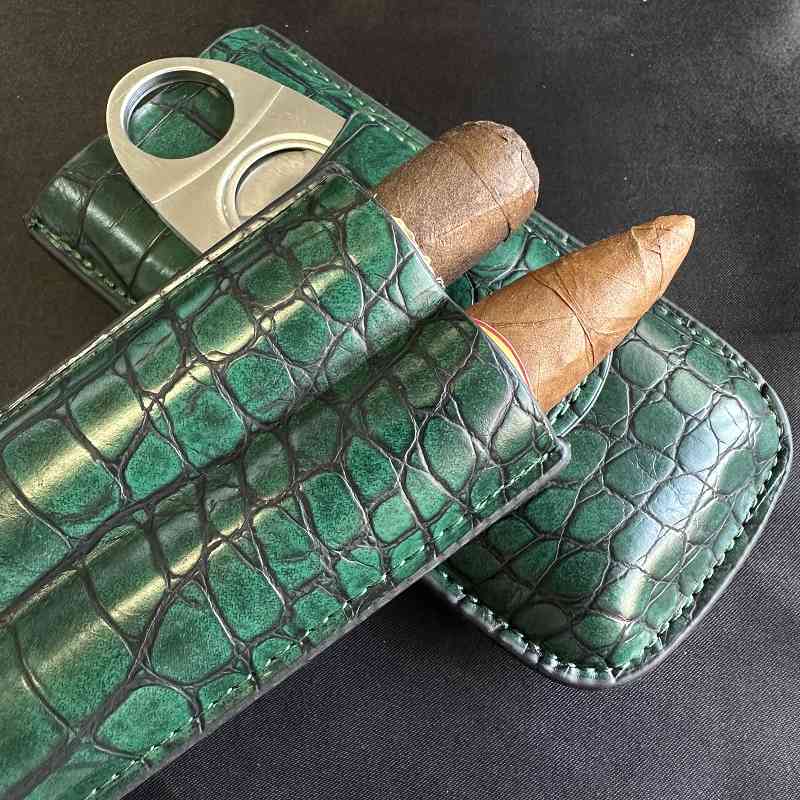 Estuche para cigarros con 2 ra - Premium Cigar Case reseña y precio