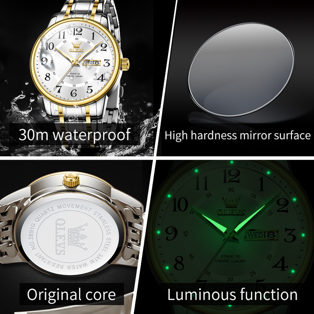 OLEVS, relojes informales a la - Luxury Watch Men reseña y precio