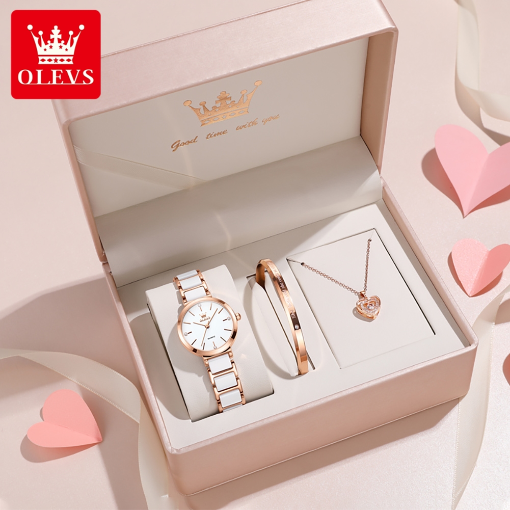 OLEVS Reloj de mujer 5877 Relo - Luxury Gift Set reseña y precio