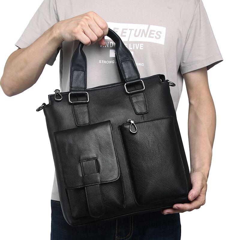 Bolso de mano Vertical para ho - Leather Briefcase reseña y precio