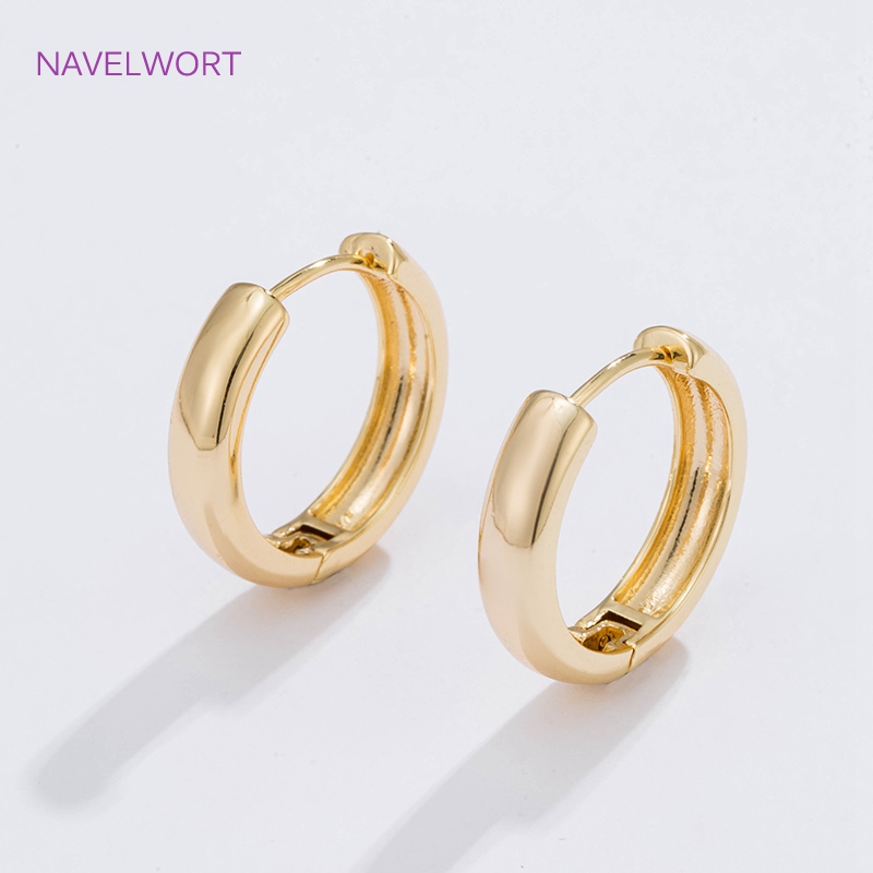 Pendientes de aro circulares c - Gold Plated Jewelry reseña y precio