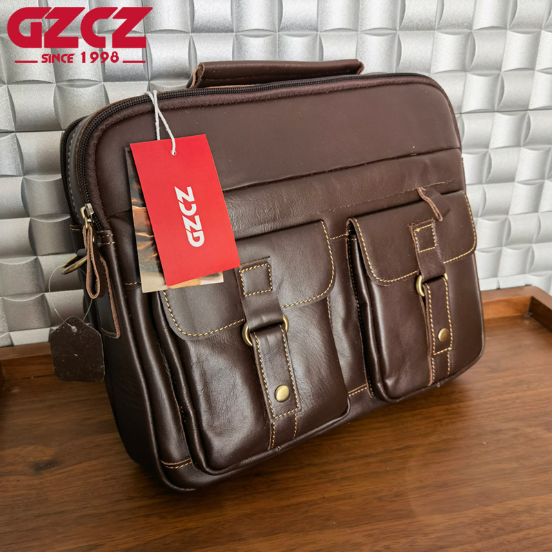 Bolso de Mano para Hombre GZCZ - Leather Briefcase reseña y precio