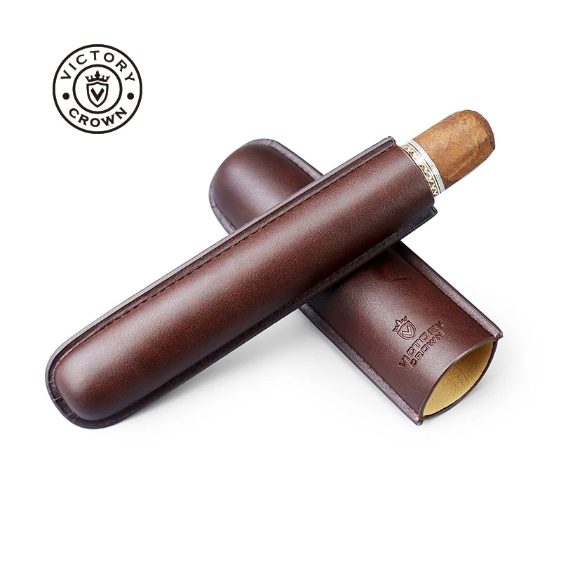 Tubo de cuero para cigarros, H - Premium Cigar Case reseña y precio