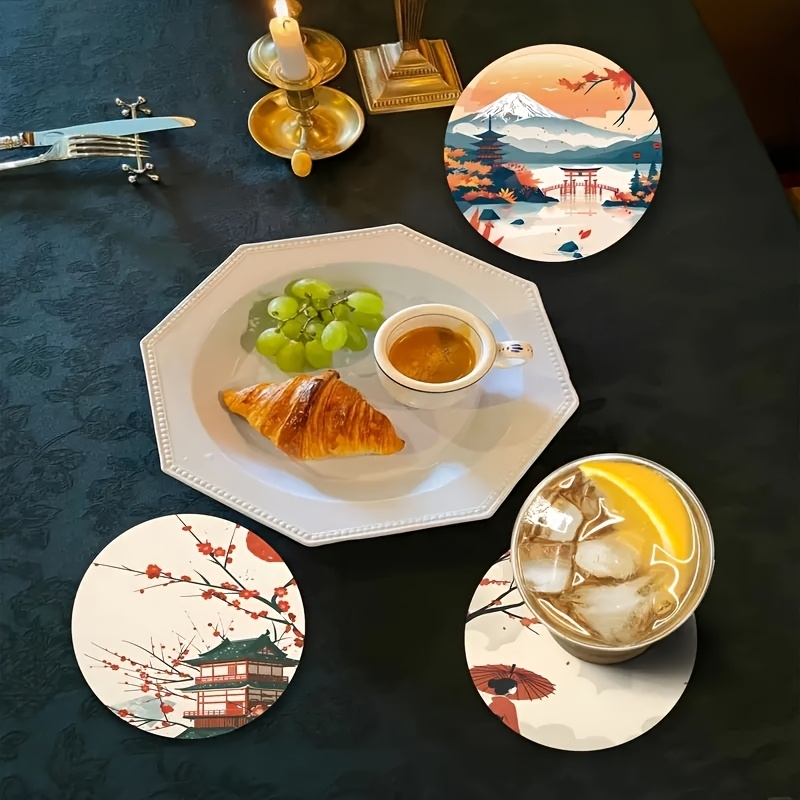 Posavasos de madera con elemen - Marble Coaster Set reseña y precio