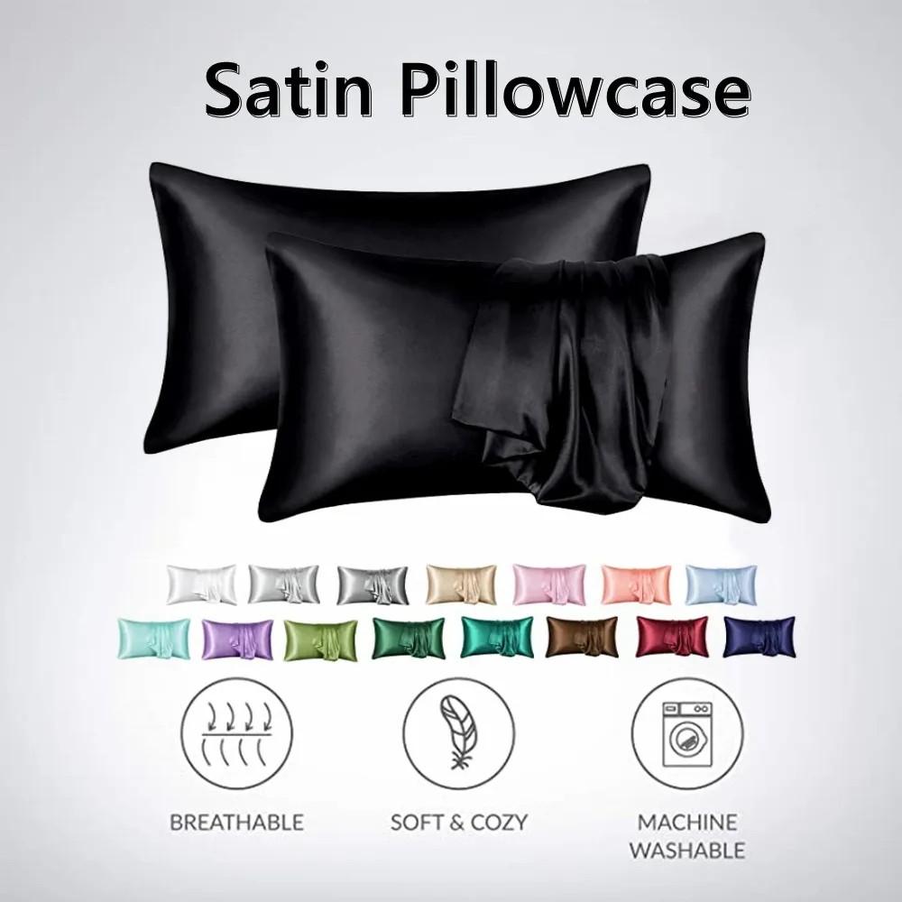 2 unids/lote de fundas de almo - Silk Pillowcase reseña y precio