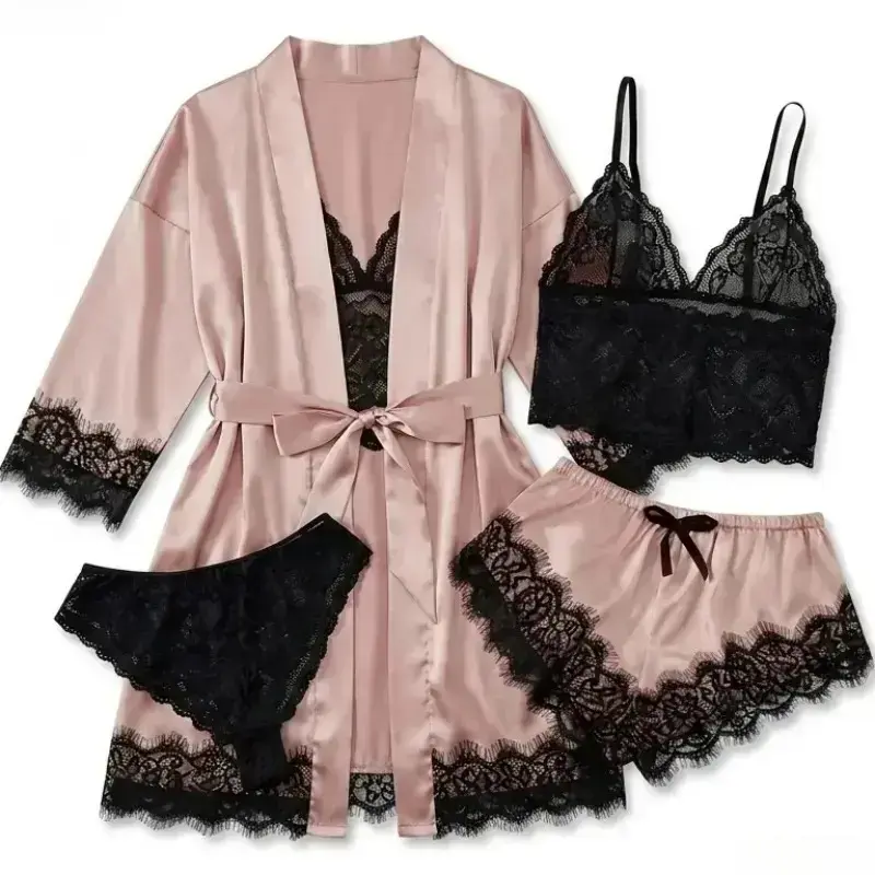 Conjuntos de pijama de satén d - Luxury Gift Set reseña y precio