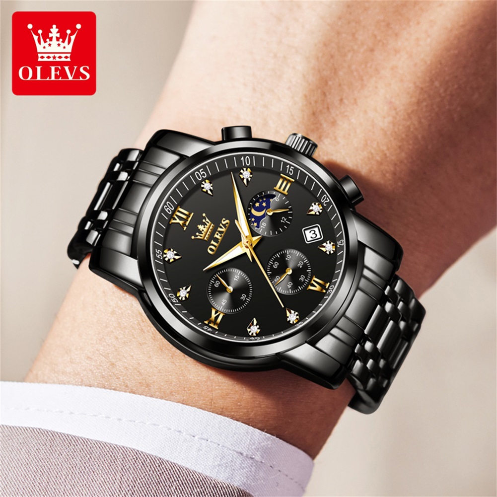 OLEVS Relojes populares para h - Luxury Watch Men reseña y precio