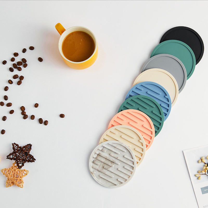 Posavasos de silicona de calid - Marble Coaster Set reseña y precio