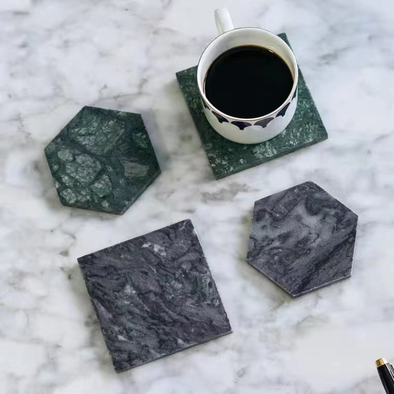 Posavasos de mármol Natural, p - Marble Coaster Set reseña y precio