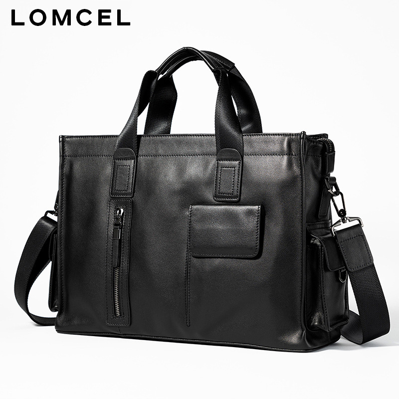 LOMCEL P116: bolso de mano mod - Leather Briefcase reseña y precio