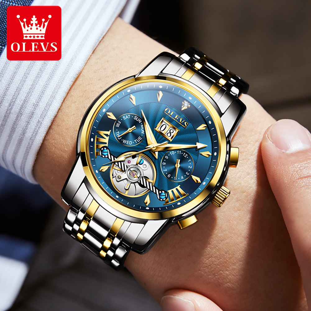 OLEVS relojes para hombre, mod - Luxury Watch Men reseña y precio